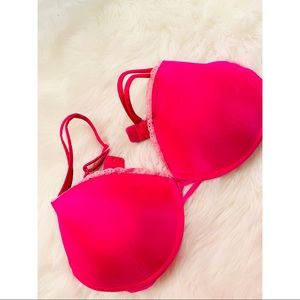 Victoria’s Secret hot pink no wire bra✨36C
